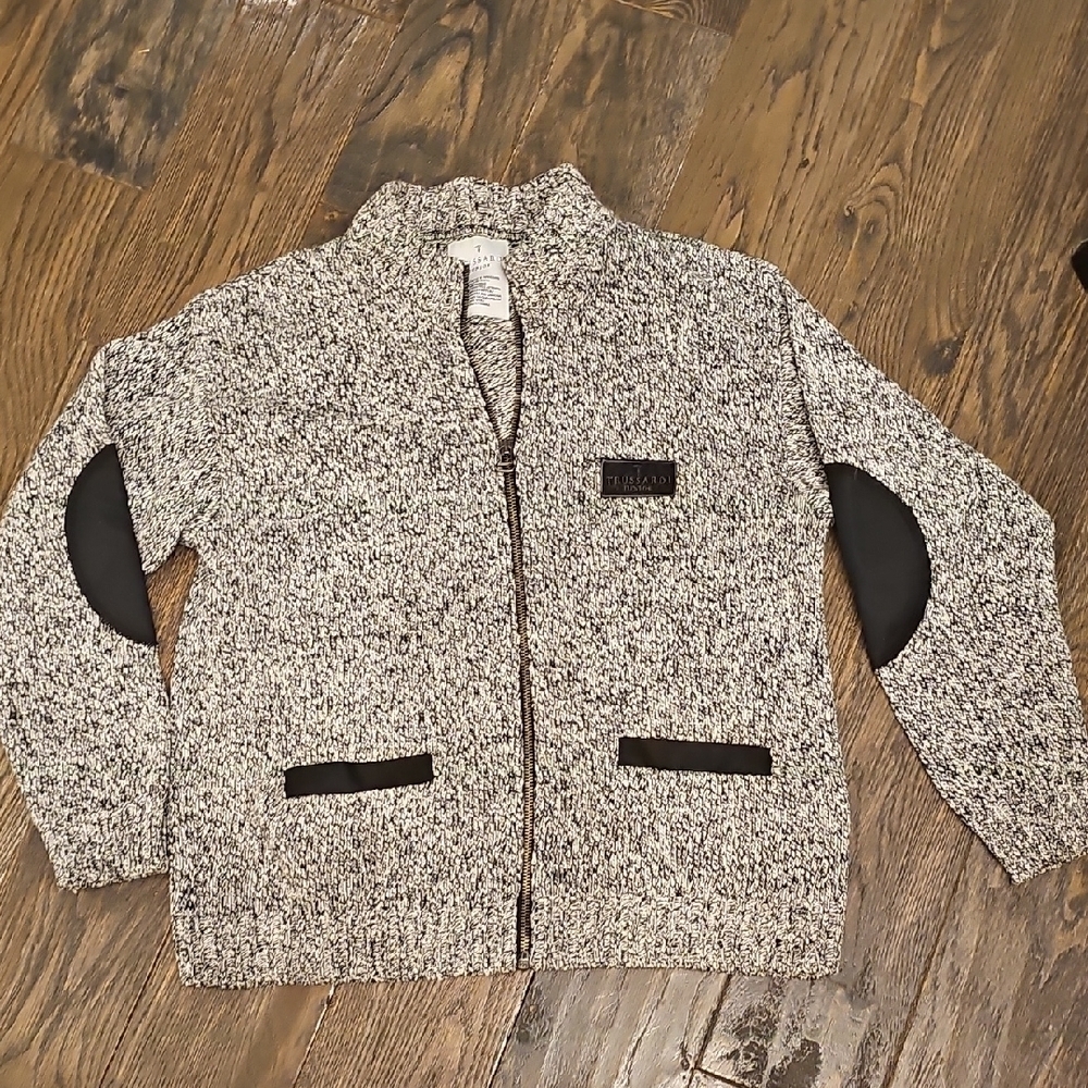 VINTAGE Trussardi Knit Sweater Zipper Up